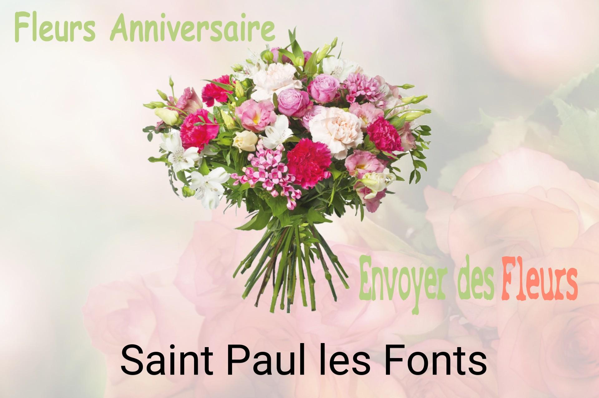 Bouquet de fleurs d’anniversaire livré à Saint-Paul-les-Fonts