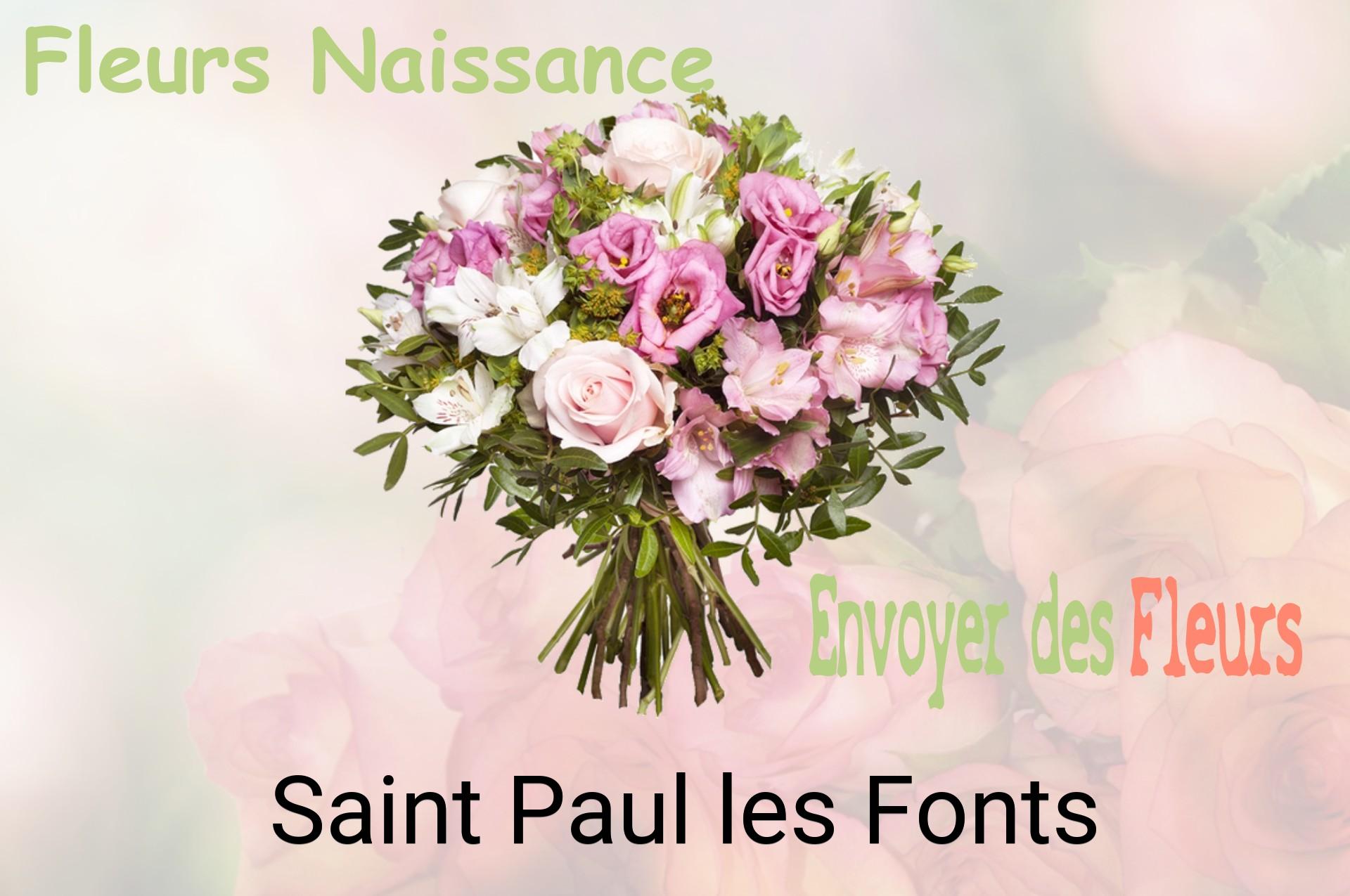 Bouquet de fleurs de naissance livré à Saint-Paul-les-Fonts